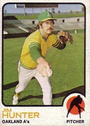 1973 Topps Baseball Cards      235     Jim Hunter